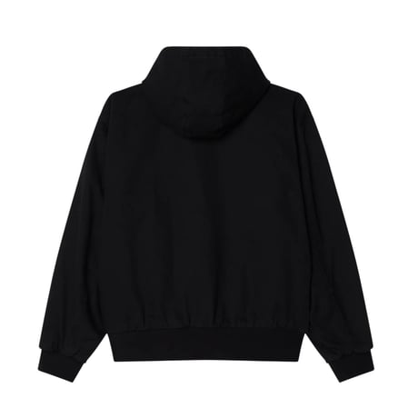 Obey Glen Zip Up Jacket - Black Faded Wash