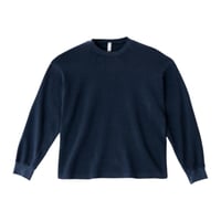 Los Angeles Apparel L/S Garment Dye Heavy Thermal Crewneck - Navy