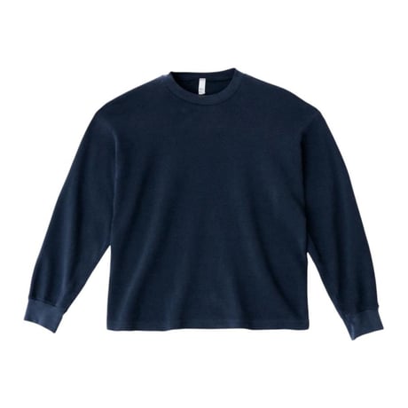 Los Angeles Apparel L/S Garment Dye Heavy Thermal Crewneck - Navy