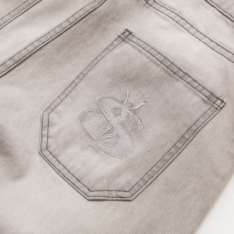 YARDSALE SLUB STAIN PHANTASY JEANS - Silver