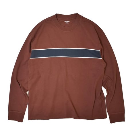 Old Navy Heavyweight Chest-Stripe T-Shirts - Root Beer