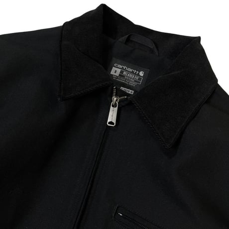 Carhartt USA Relaxed Fit Duck Blanket-Lined Detroit Jacket Black