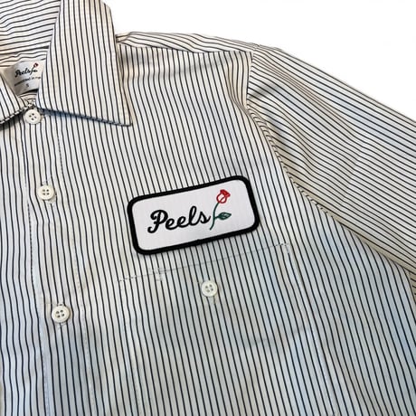 PEELS Original Stripe Shirt With Rose - White