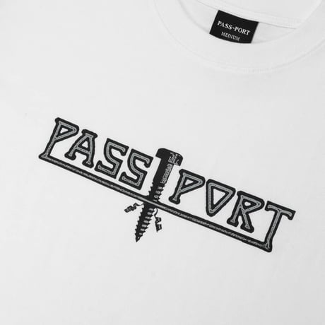 Pass~port Screwed Tee - White
