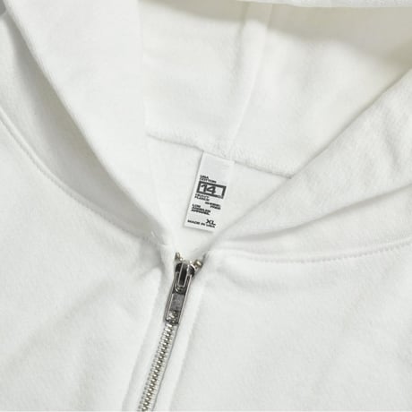 Los Angeles Apparel 14oz Heavy Fleece Full Zip Hoodie White