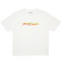 Yardsale Script Spray T-Shirt - White