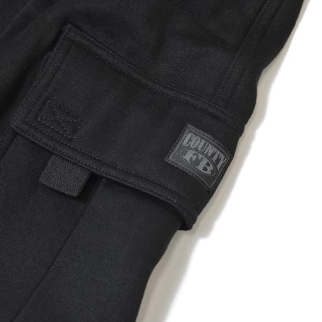 FB County Fleece Cargo Shorts - Black