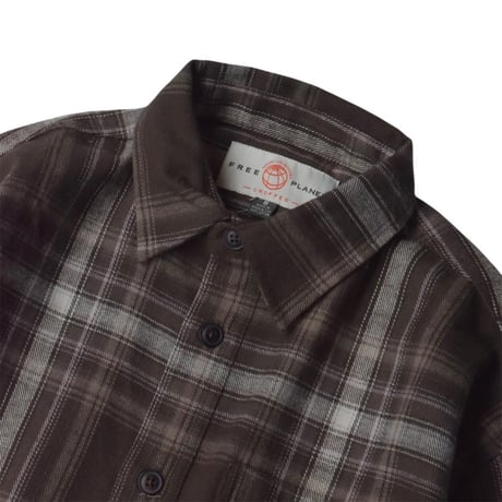 Free Planet Plaid Flannel Shirts - Brown Multi