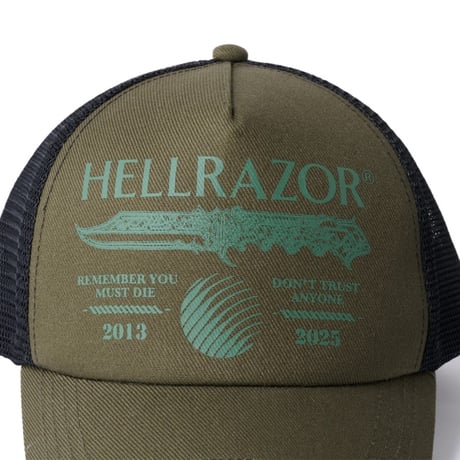 Hellrazor DTA Trucker Cap - Green / Black