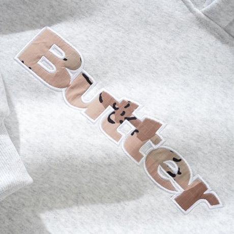 Butter Goods Logo Camo Applique Pullover Hood Ash