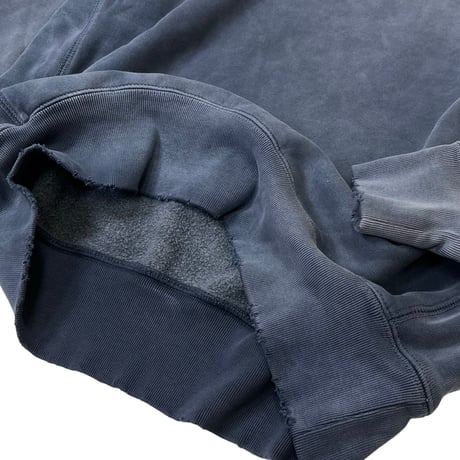 Made Blanks Varsity Crewneck Sweatshirts Vintage Distressed Navy Charcoal
