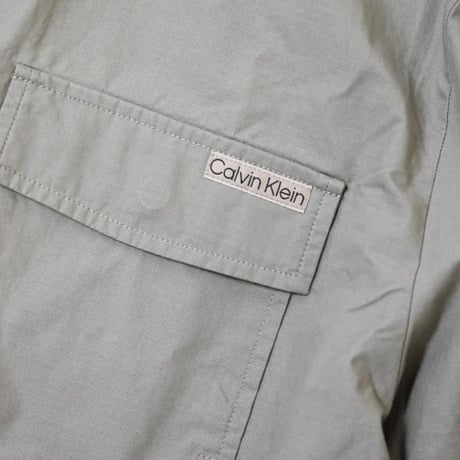 Calvin Klein L/S Relaxed Fit Ripstop Shirts - Khaki