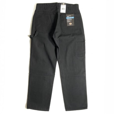 Dickies Relax Fit Straight Leg Carpenter Duck Jeans Rinsed Black (RBK)