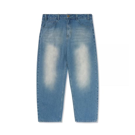 Butter Goods Warped Denim Jeans - Washed Mid Blue