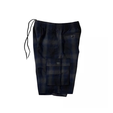 FB County Checker Cargo Shorts - Royal/Black/Grey
