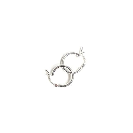 925 Sterling Silver Round Plain Pierce