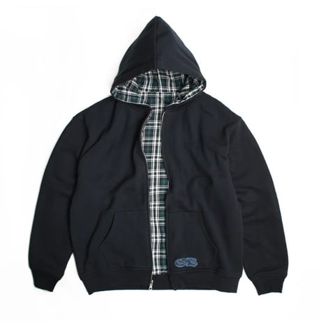 Yardsale Reversible Flannel Hoodie - Green