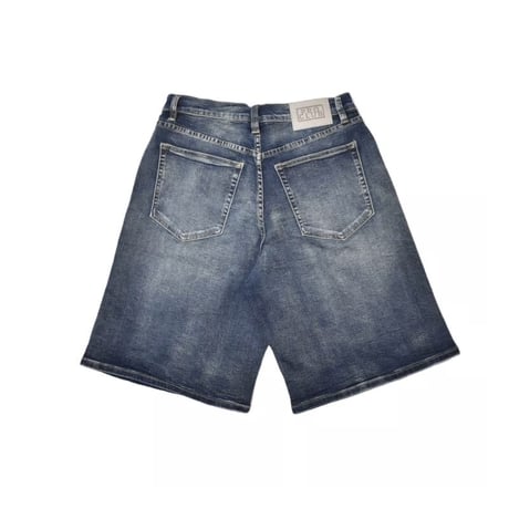 PRO CLUB Heavyweight Baggy Denim Shorts - Dark Stone Wash