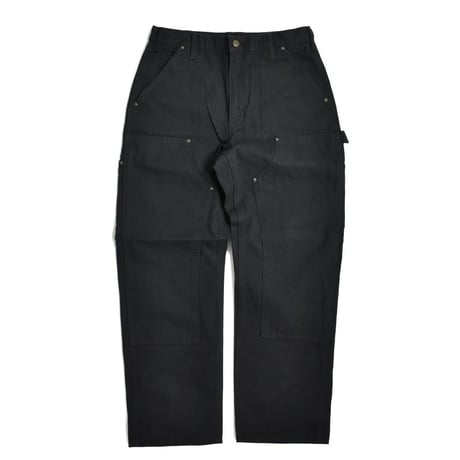 Carhartt USA B136 Double Front Washed Duck Utility Work Pants Black