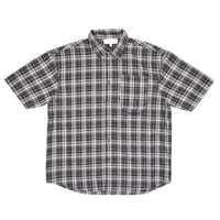 YARDSALE Faded Plaid Shirt - Black
