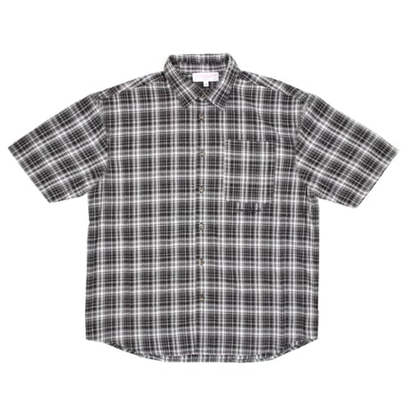 YARDSALE Faded Plaid Shirt - Black