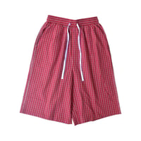 Shaka Wear Baggy Plaid Shorts - Red