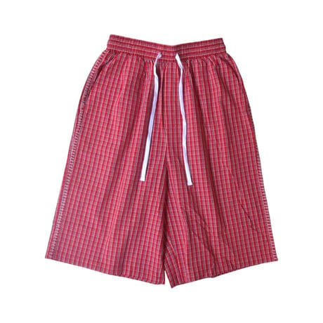 Shaka Wear Baggy Plaid Shorts - Red