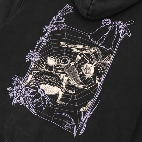Pass~Port x May Gibbss Webbed Bed Zip Hoodie - Black