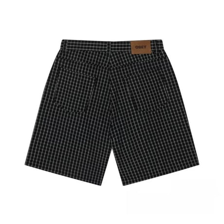 OBEY Baggy Denim Shorts - Black Multi