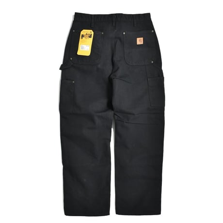 Carhartt USA B136 Double Front Washed Duck Utility Work Pants Black
