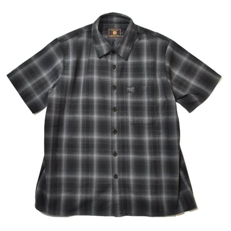 FB County S/S Checker Flannel Shirts - Black/Black