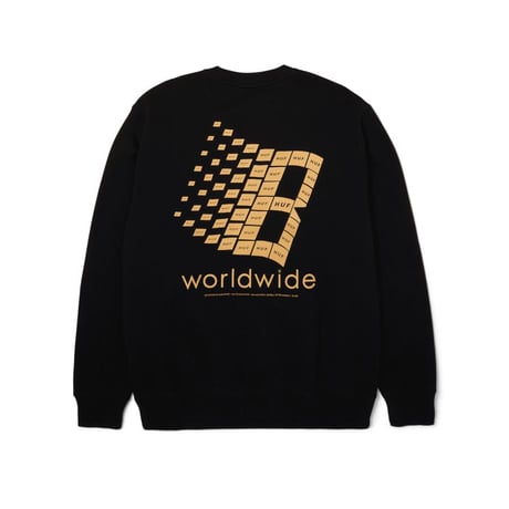 Huf ×Bronze56K Crewneck Sweat Black