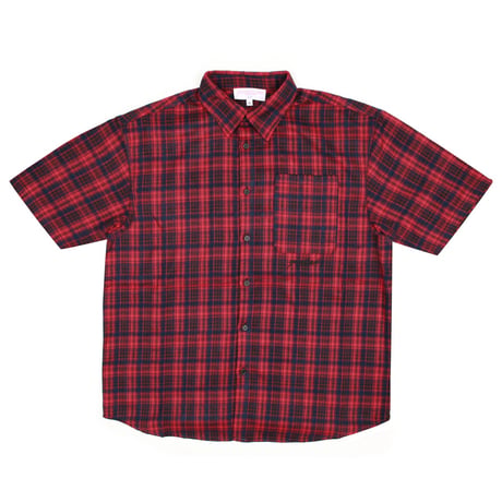 YARDSALE Faded Plaid Shirt - Red