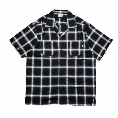 PRO CLUB Comfort Ombre Checker S/S Shirts - Black