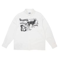 Hoddle A Sane Reaction Oxford Shirt - White