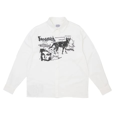 Hoddle A Sane Reaction Oxford Shirt - White