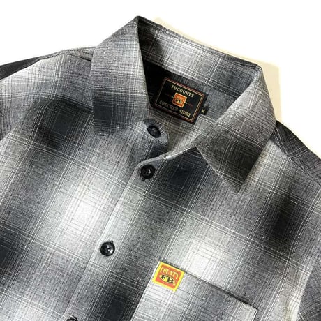 FB County L/S Checker Flannel Shirts BlackｘGrey