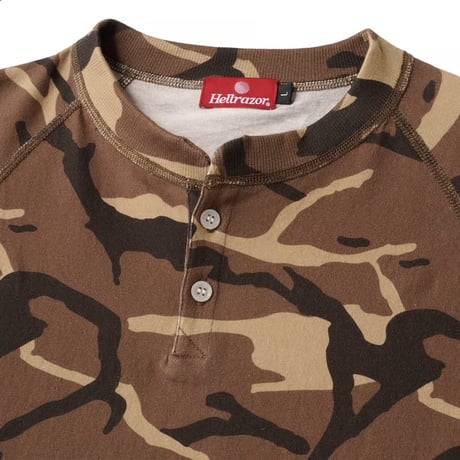HELLRAZOR Henry Longsleeve Shirt - Coyote Camo