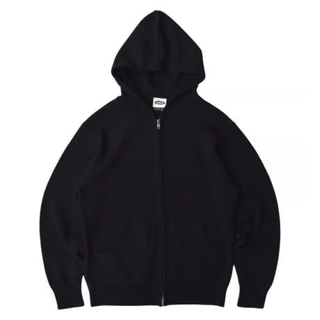 RAWDRIP Original Double Zip Cotton Knit Hoodie - Black