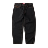 HELLRAZOR Baggy Denim Pants - One Wash  Black