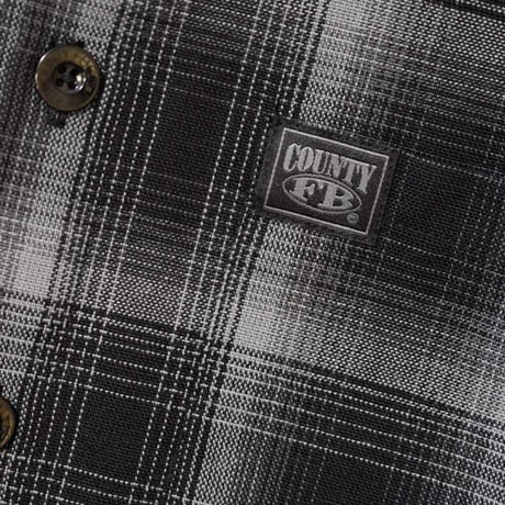 FB County S/S Checker Flannel Shirts - Black/Black