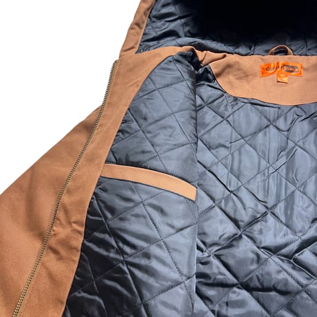 CornerStone Duck Cloth Hooded Work Jacket Brown