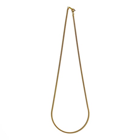 18k Gold Plated 1.5mm Curb Link Chain Necklace Gold