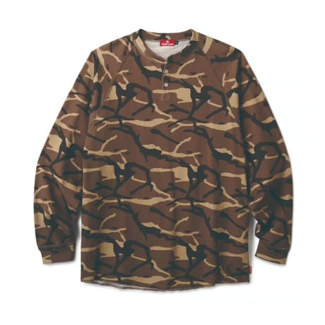 HELLRAZOR Henry Longsleeve Shirt - Coyote Camo