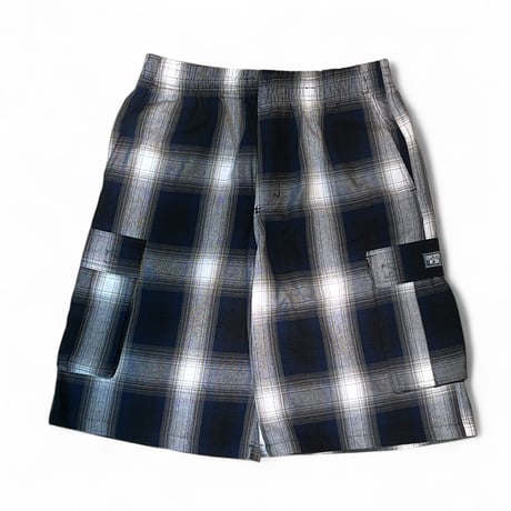 FB COUNTY Checker Cargo Shorts - Royal/Grey/White