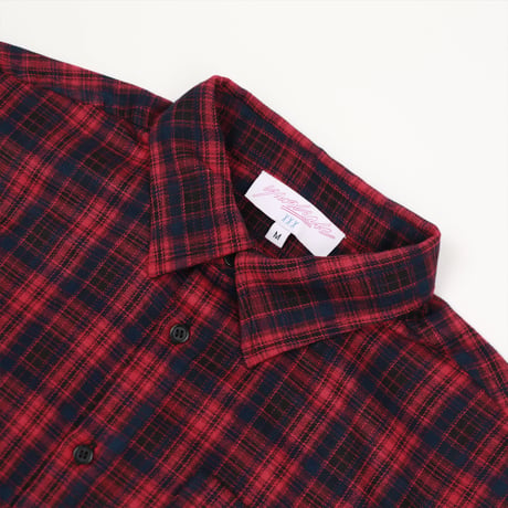 YARDSALE Faded Plaid Shirt - Red