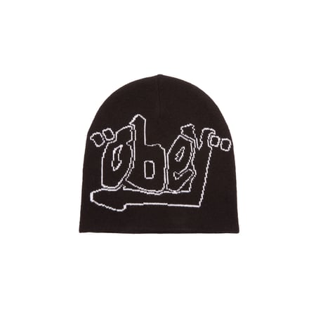OBEY Quote Beanie Black