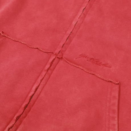 Yardsale Raw Edge Hood - Red