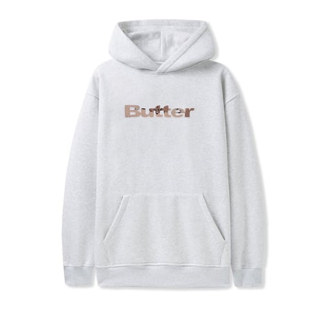 Butter Goods Logo Camo Applique Pullover Hood Ash
