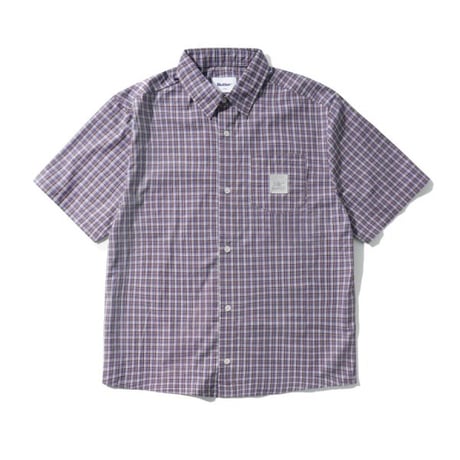 Butter Goods Equipment S/S Shirt - NavyｘBrown